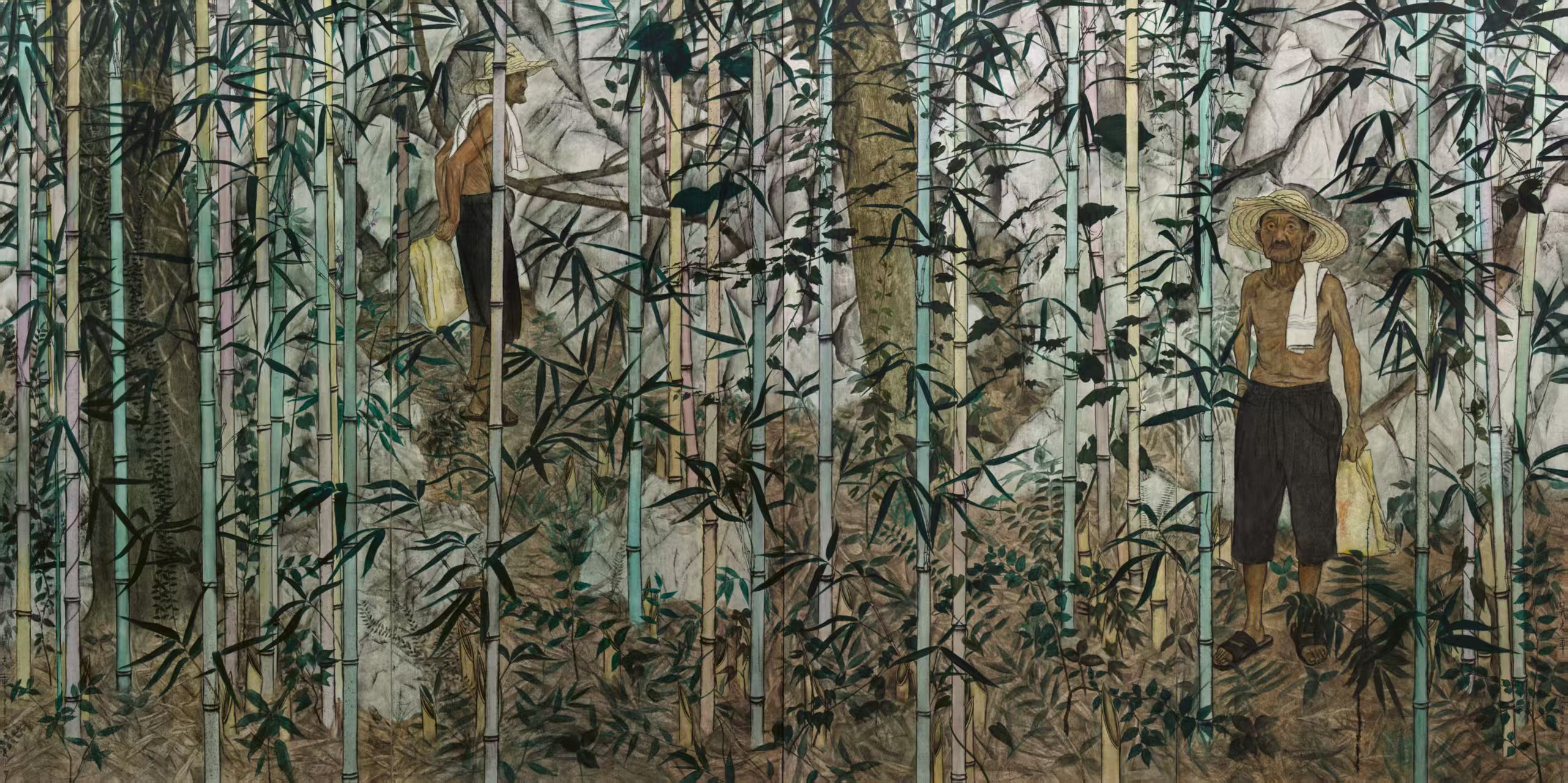 《采药者》200400cm布面油画2023年.jpg 《采药者》200400cm布面油画2023年.jpg